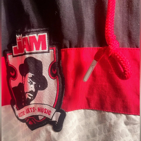 Vintage deadstock Adidas “jam MasterJay”nylon lightweight oversized jacket L - Picture 2 of 8